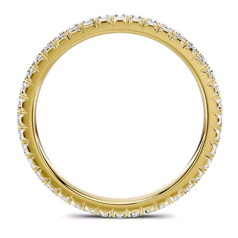 18K Yellow Gold Lumina French Pavé Eternity Band (1/2 ct. tw.)