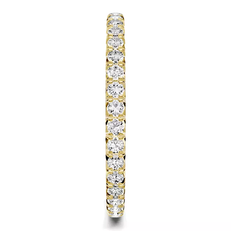 18K Yellow Gold Lumina French Pavé Eternity Band (1/2 ct. tw.)