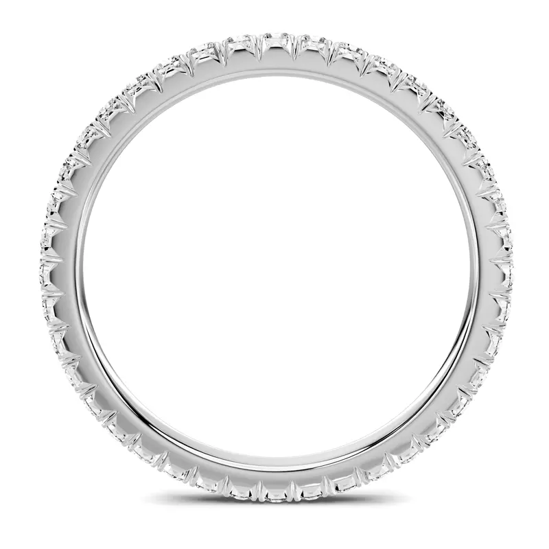 Platinum Lumina French Pavé Eternity Lab Band (1/2 ct. tw.)