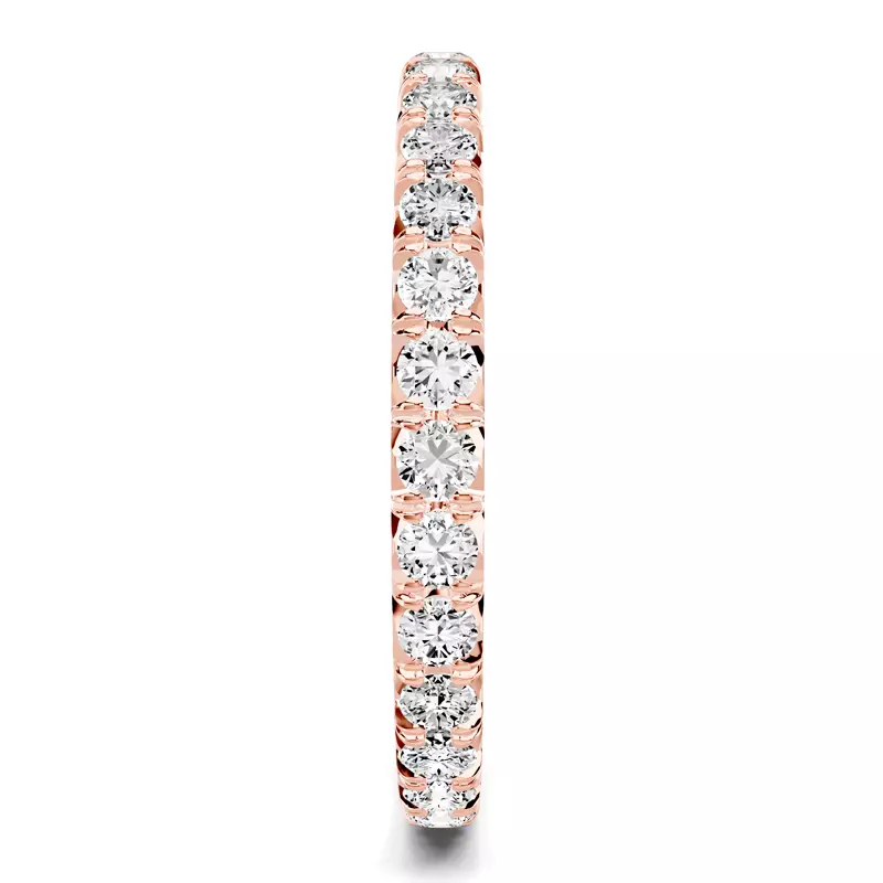 14K Rose Gold Lumina French Pavé Eternity Lab Band (3/4 ct. tw.)