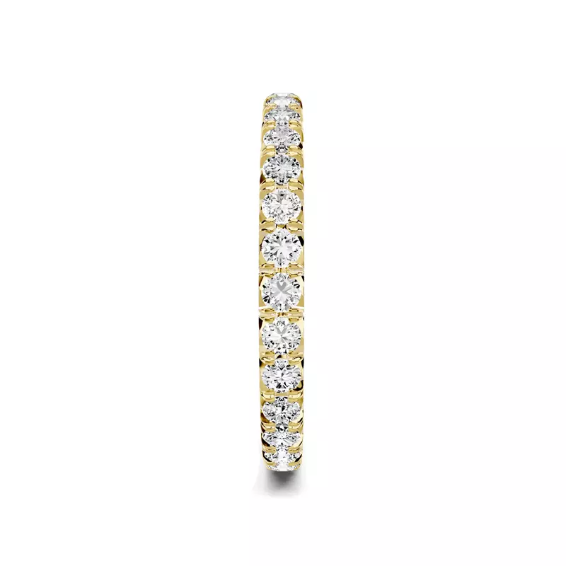 18K Yellow Gold Lumina French Pavé Eternity Lab Band (3/4 ct. tw.)