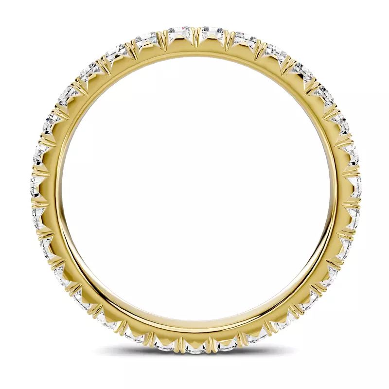 18K Yellow Gold Lumina French Pavé Eternity Band (3/4 ct. tw.)