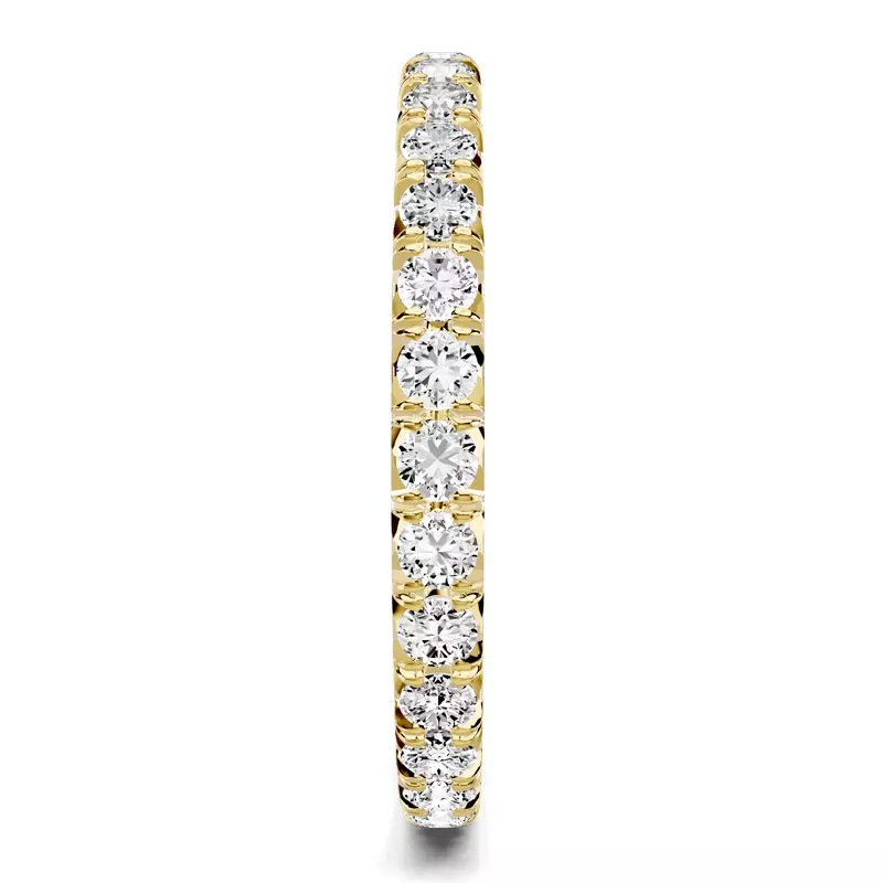18K Yellow Gold Lumina French Pavé Eternity Band (3/4 ct. tw.)
