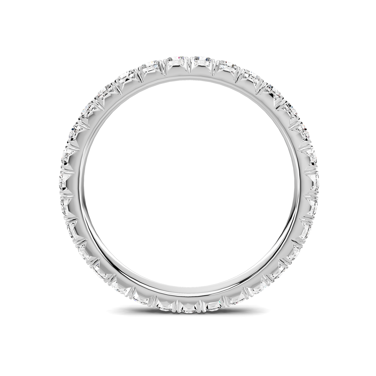 Platinum Lumina French Pavé Eternity Lab Band (3/4 ct. tw.)