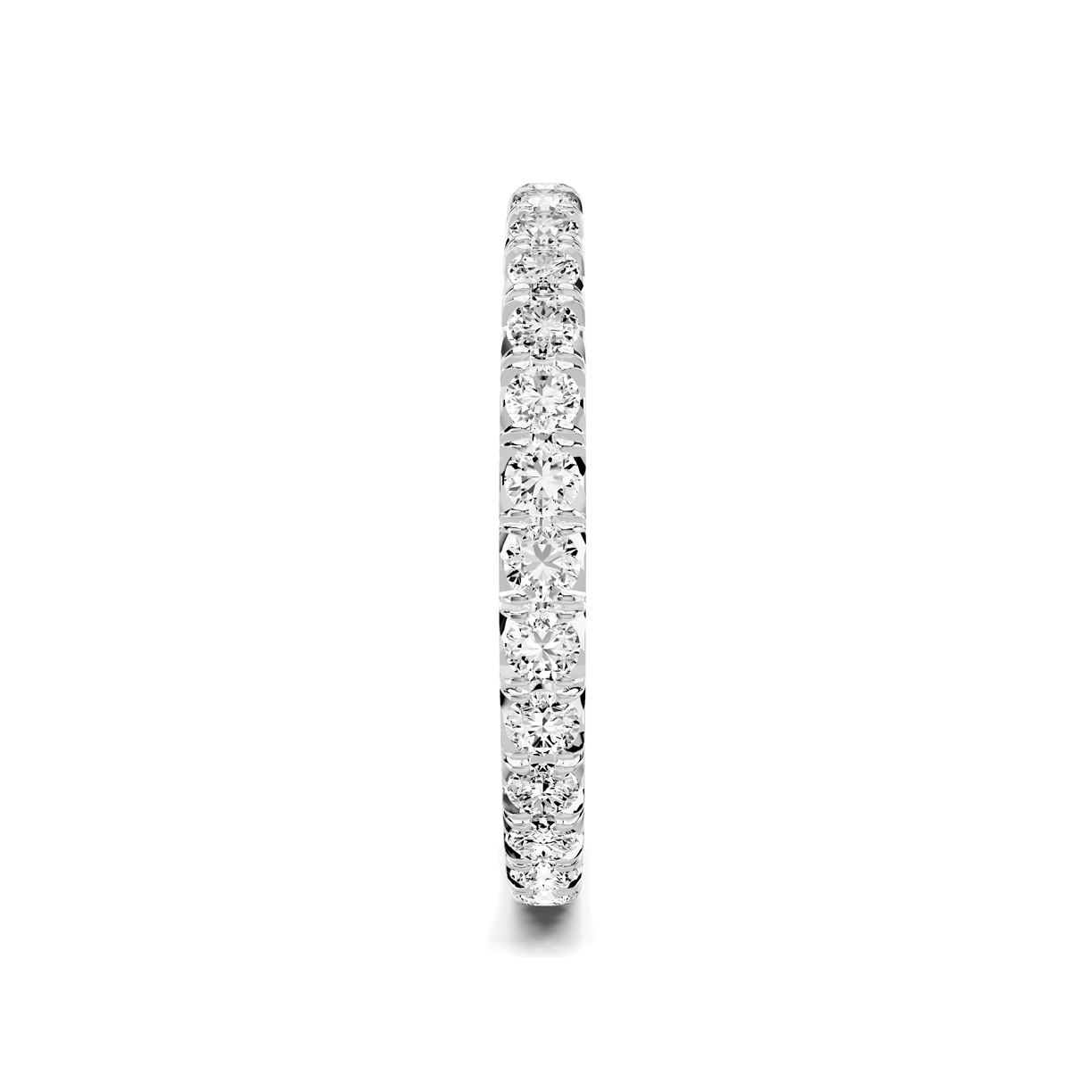 Platinum Lumina French Pavé Eternity Lab Band (3/4 ct. tw.)