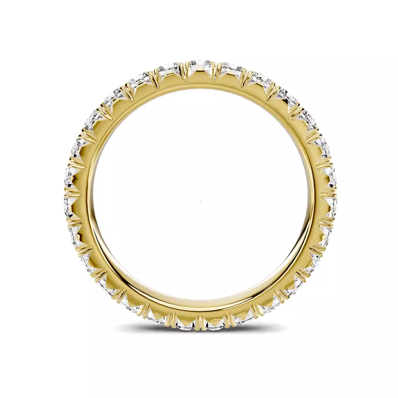 14K Yellow Gold Lumina French Pavé Eternity Band (1.20 ct. tw.)