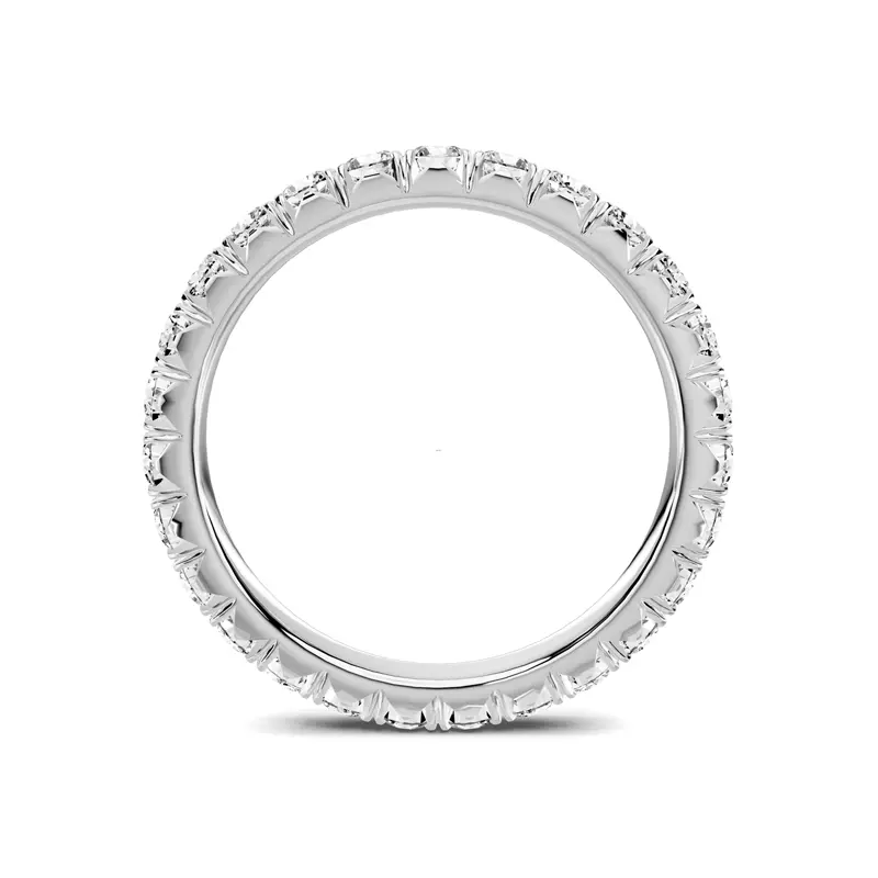 18K White Gold Lumina French Pavé Eternity Lab Band (1.20 ct. tw.)