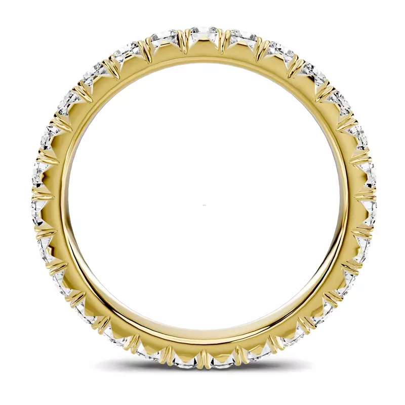 18K Yellow Gold Lumina French Pavé Eternity Lab Band (1.20 ct. tw.)