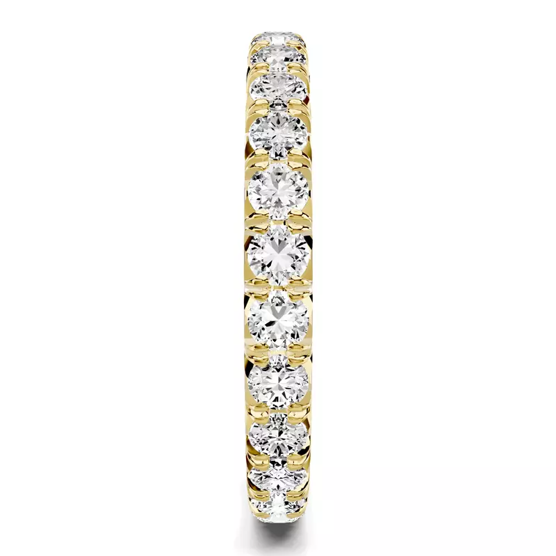 18K Yellow Gold Lumina French Pavé Eternity Lab Band (1.20 ct. tw.)