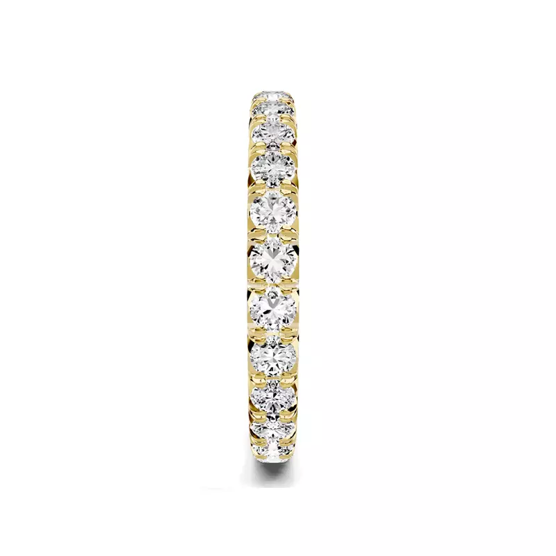 18K Yellow Gold Lumina French Pavé Eternity Lab Band (1.20 ct. tw.)