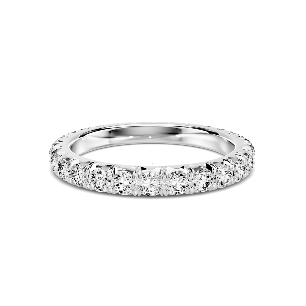 Platinum Lumina French Pavé Eternity Lab Band (1.20 ct. tw.)