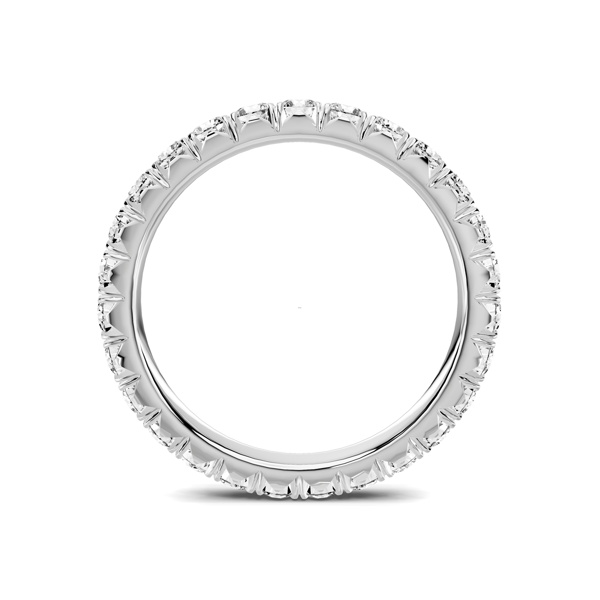 Platinum Lumina French Pavé Eternity Lab Band (1.20 ct. tw.)