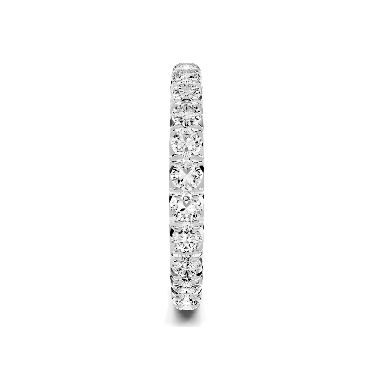 Platinum Lumina French Pavé Eternity Lab Band (1.20 ct. tw.)