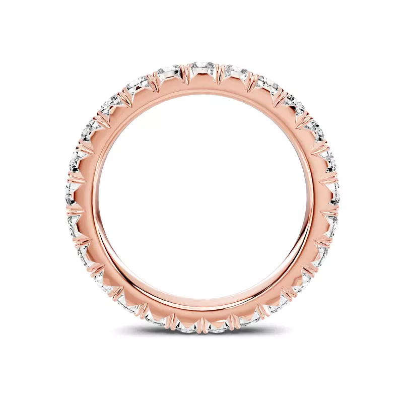 14K Rose Gold Lumina French Pavé Eternity Lab Band (1.40 ct. tw.)