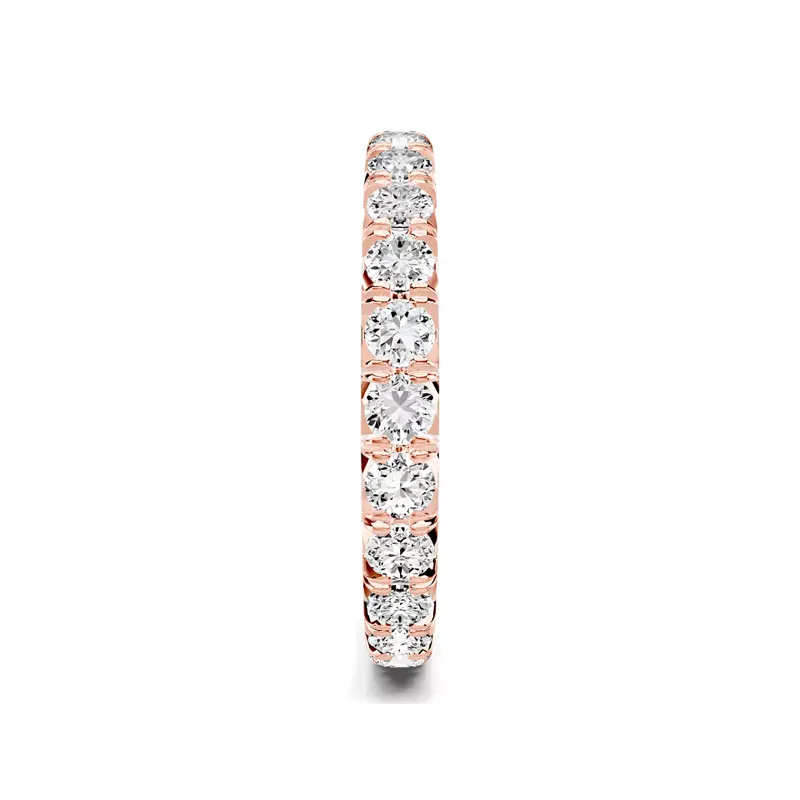 14K Rose Gold Lumina French Pavé Eternity Lab Band (1.40 ct. tw.)