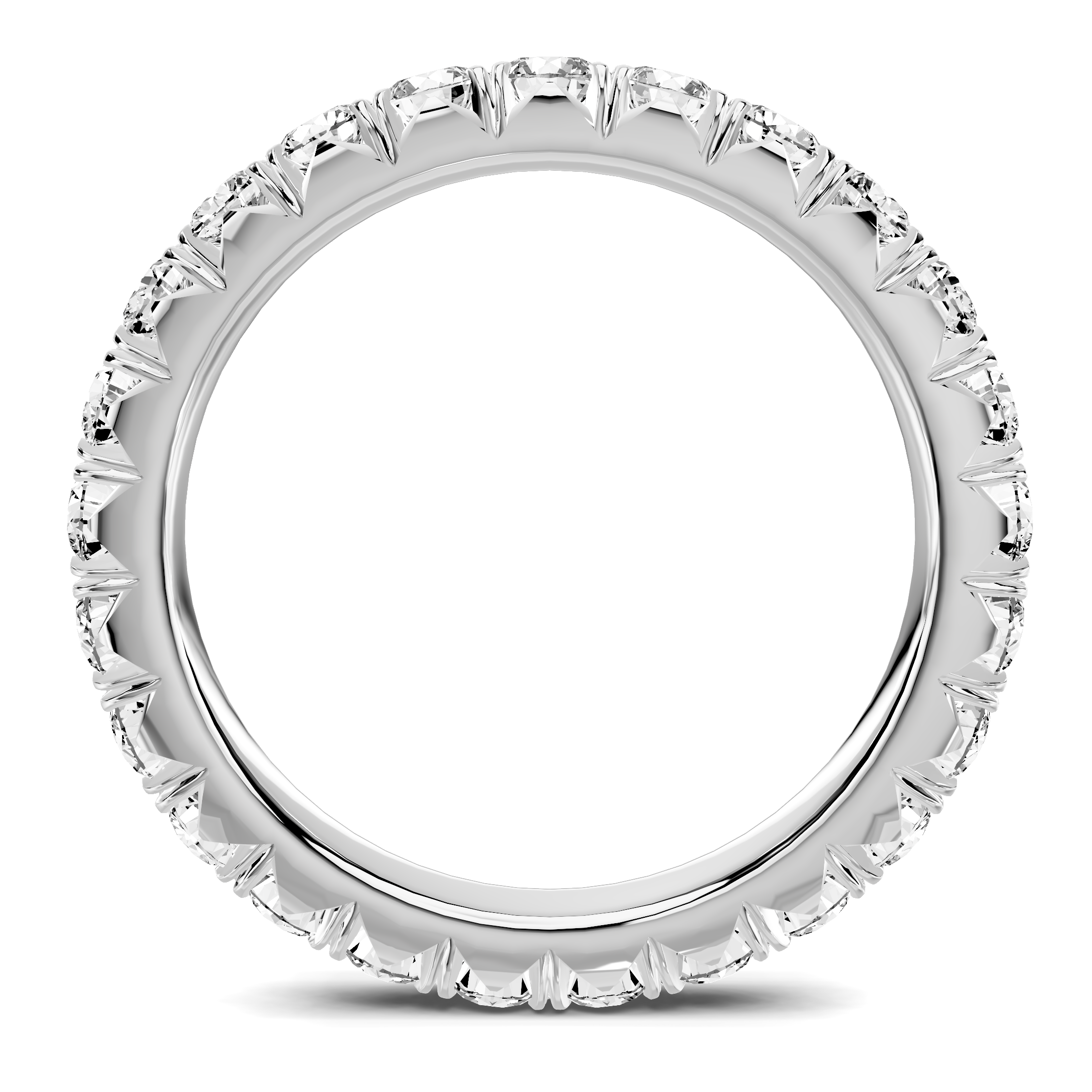 14K White Gold Lumina French Pavé Eternity Lab Band (1.40 ct. tw.)