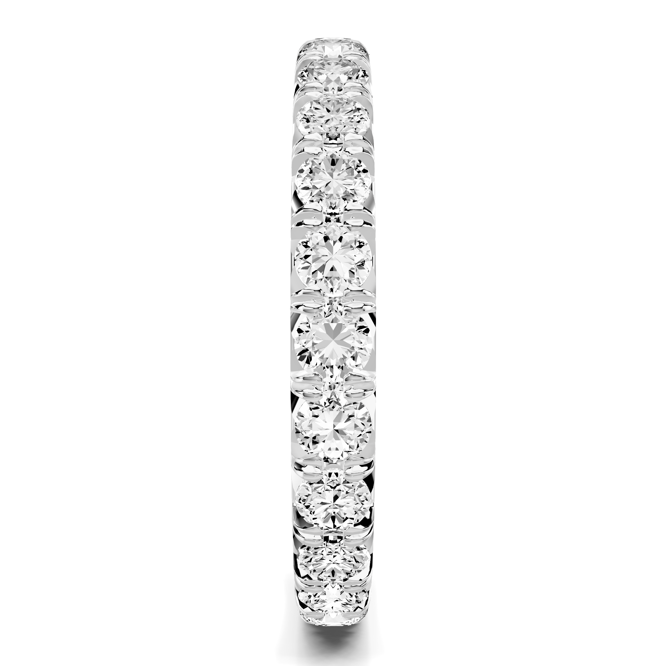 14K White Gold Lumina French Pavé Eternity Lab Band (1.40 ct. tw.)