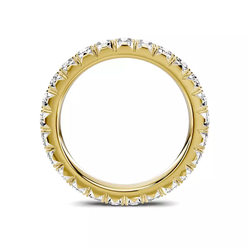 14K Yellow Gold Lumina French Pavé Eternity Lab Band (1.40 ct. tw.)