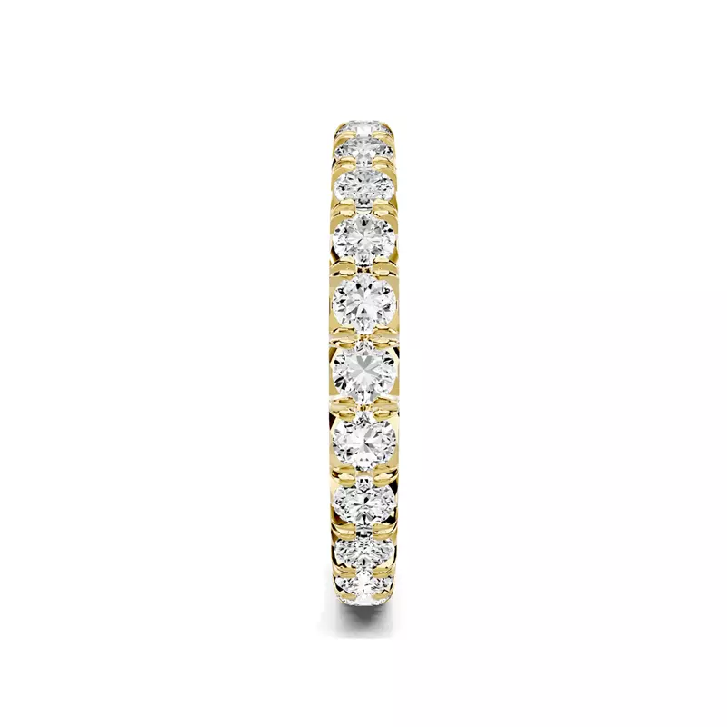 14K Yellow Gold Lumina French Pavé Eternity Lab Band (1.40 ct. tw.)