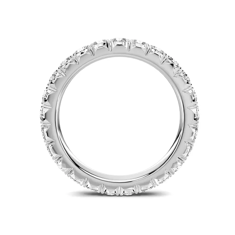18K White Gold Lumina French Pavé Eternity Band (1.40 ct. tw.)