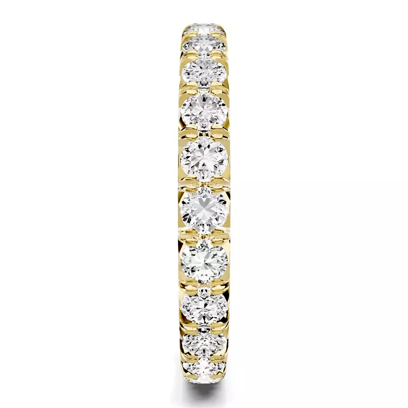 18K Yellow Gold Lumina French Pavé Eternity Lab Band (1.40 ct. tw.)