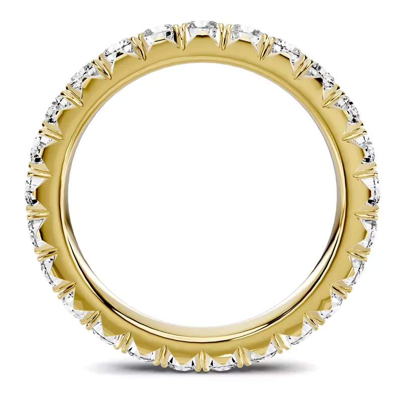 18K Yellow Gold Lumina French Pavé Eternity Band (1.40 ct. tw.)