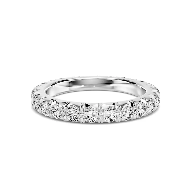 Platinum Lumina French Pavé Eternity Band (1.40 ct. tw.)