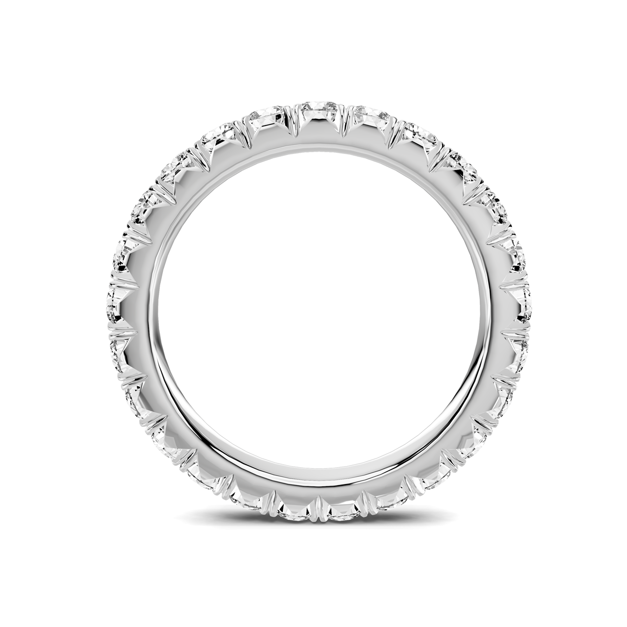 Platinum Lumina French Pavé Eternity Band (1.40 ct. tw.)