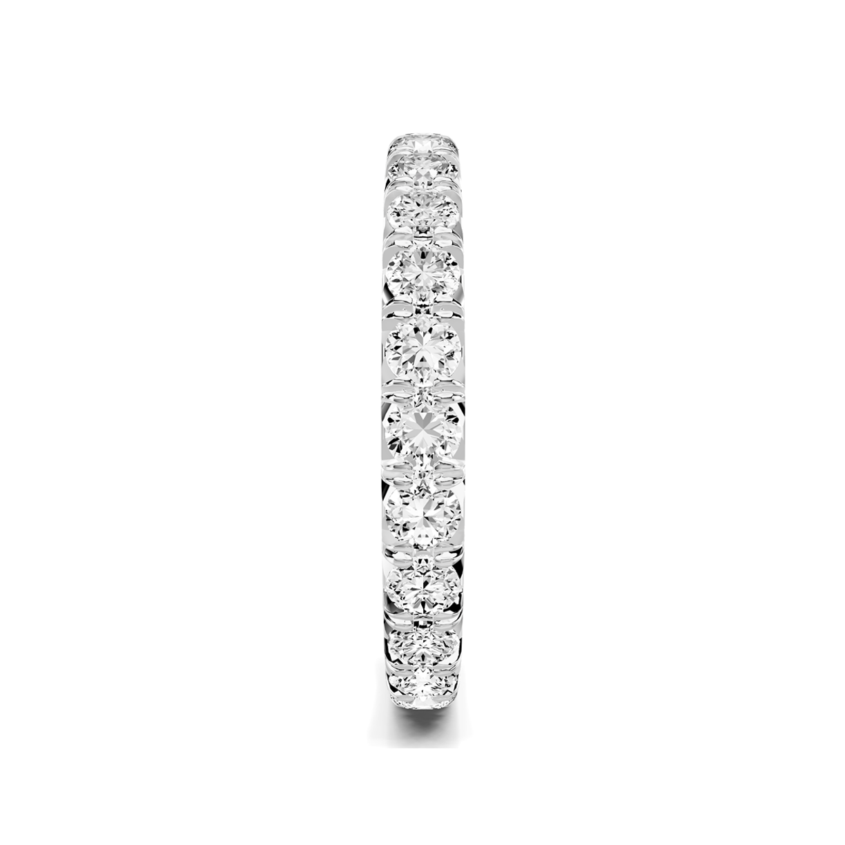 Platinum Lumina French Pavé Eternity Band (1.40 ct. tw.)