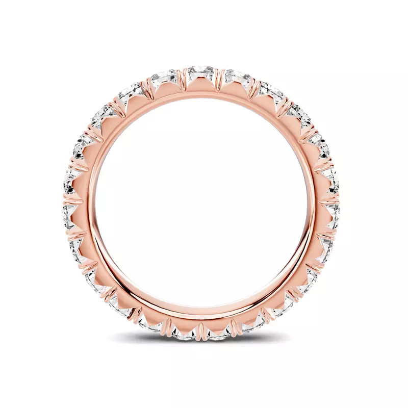 14K Rose Gold Lumina French Pavé Eternity Lab Band (1.70 ct. tw.)