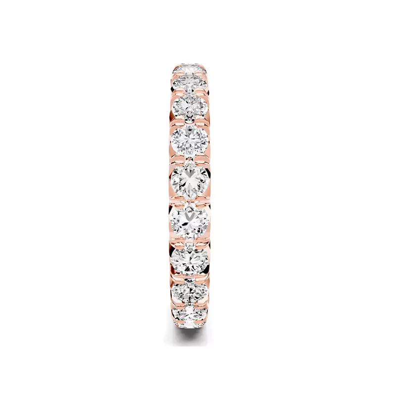 14K Rose Gold Lumina French Pavé Eternity Lab Band (1.70 ct. tw.)