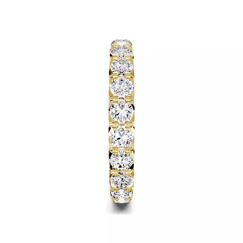 14K Yellow Gold Lumina French Pavé Eternity Lab Band (1.70 ct. tw.)