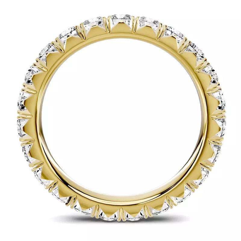 18K Yellow Gold Lumina French Pavé Eternity Band (1.70 ct. tw.)
