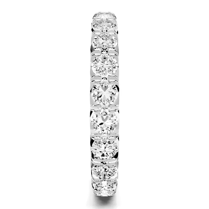 Platinum Lumina French Pavé Eternity Band (1.70 ct. tw.)