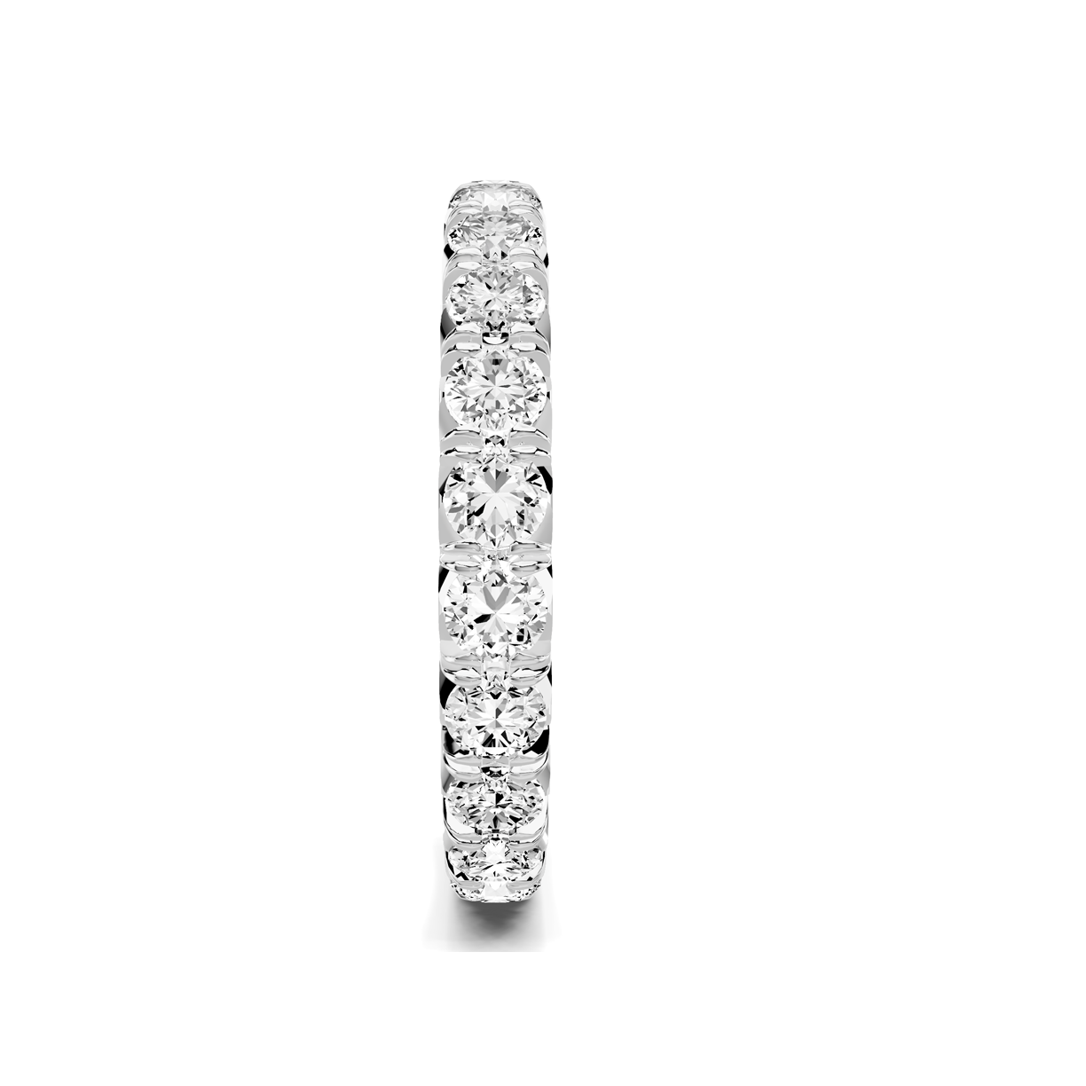 Platinum Lumina French Pavé Eternity Band (1.70 ct. tw.)