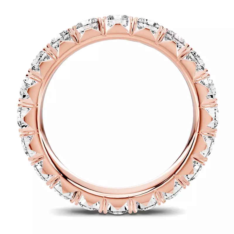 14K Rose Gold Lumina French Pavé Eternity Lab Band (2 ct. tw.)