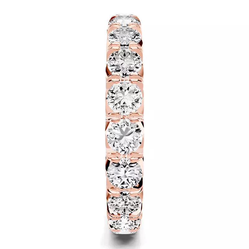 14K Rose Gold Lumina French Pavé Eternity Lab Band (2 ct. tw.)