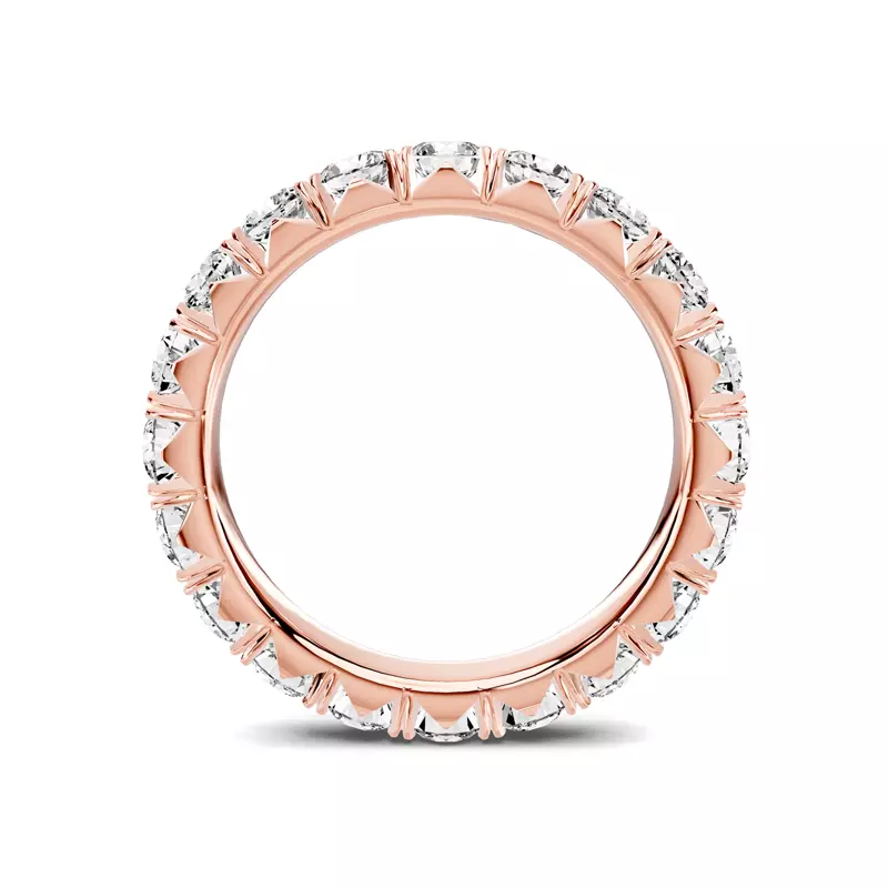 14K Rose Gold Lumina French Pavé Eternity Band (2 ct. tw.)