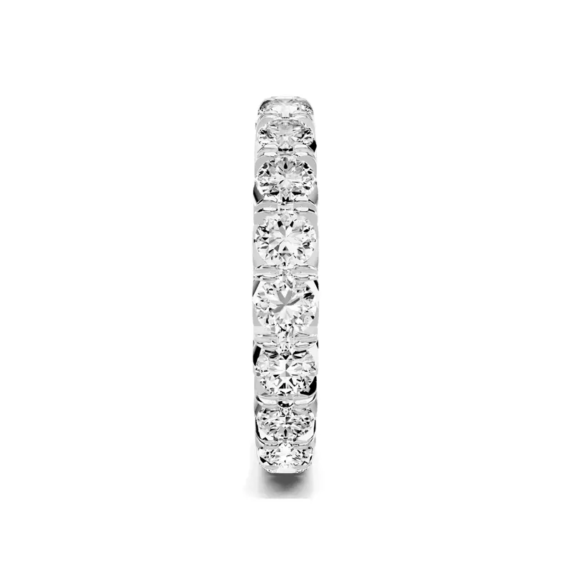 18K White Gold Lumina French Pavé Eternity Lab Band (2 ct. tw.)