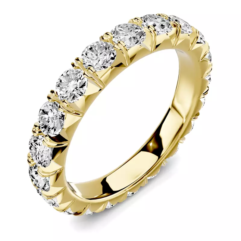 18K Yellow Gold Lumina French Pavé Eternity Lab Band (2 ct. tw.)