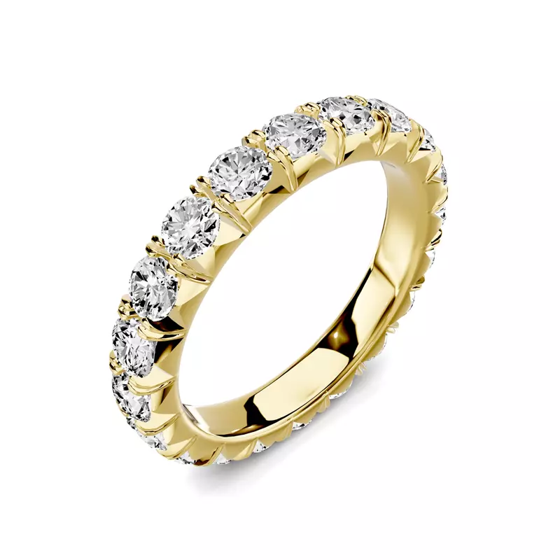 18K Yellow Gold Lumina French Pavé Eternity Lab Band (2 ct. tw.)