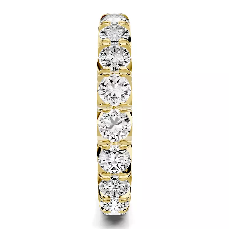 18K Yellow Gold Lumina French Pavé Eternity Lab Band (2 ct. tw.)