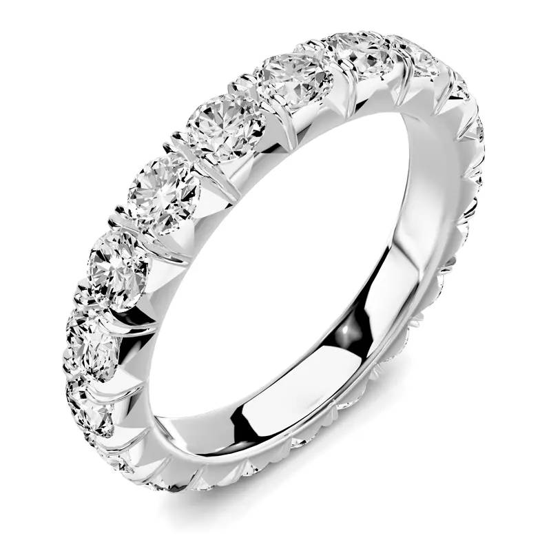 Platinum Lumina French Pavé Eternity Band (2 ct. tw.)