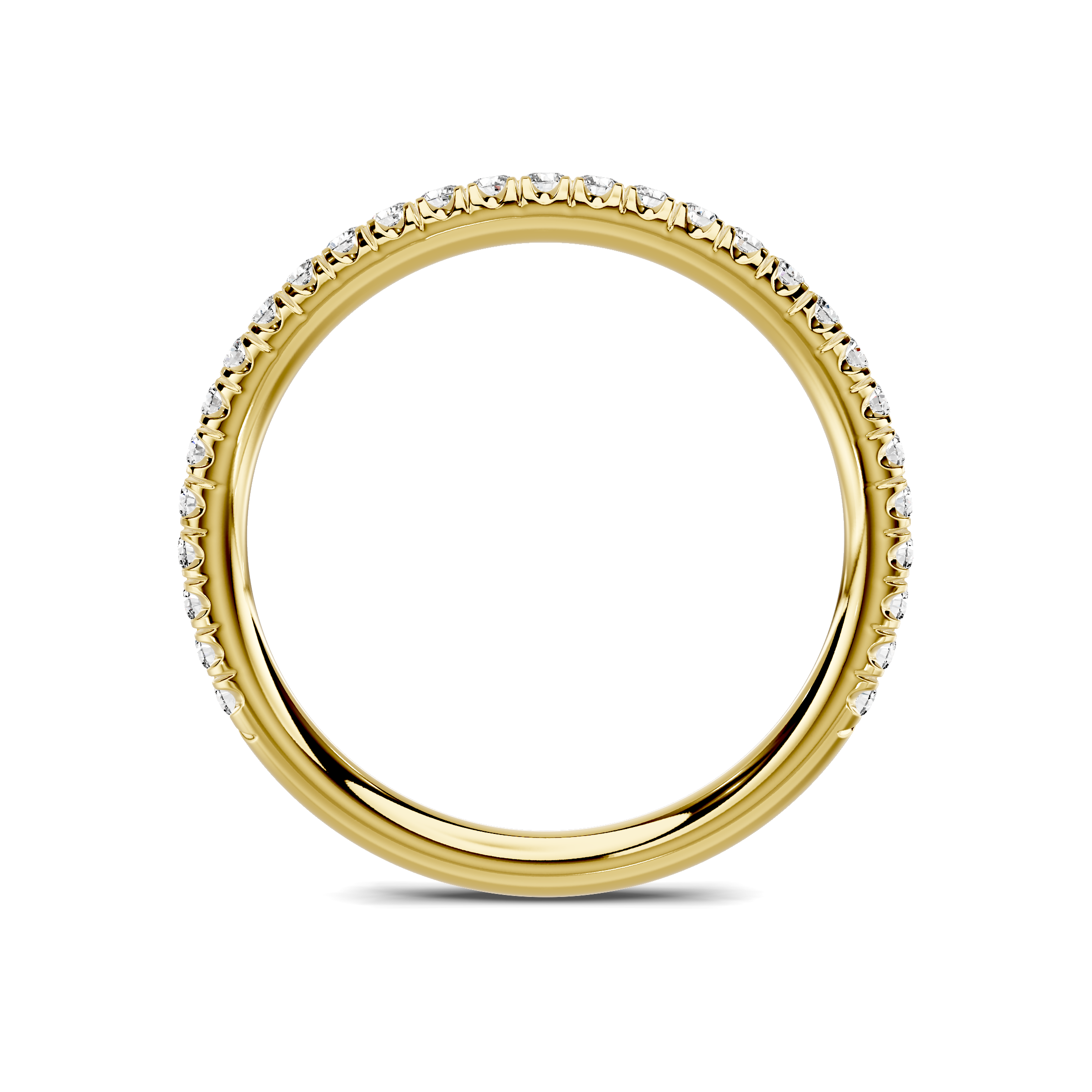 18K Yellow Gold Elaris Pavé Wedding Band