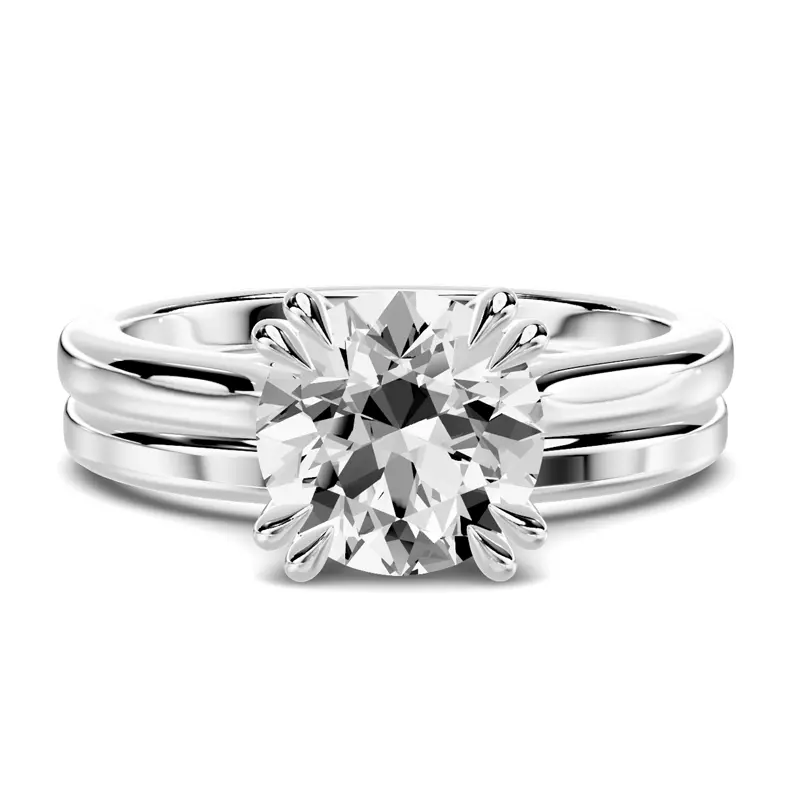 14K White Gold Lucca Classic Band