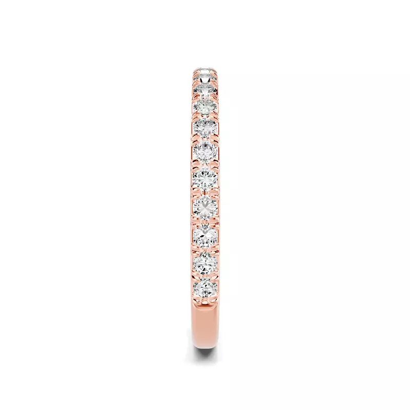 14K Rose Gold Lucca Pavé Band