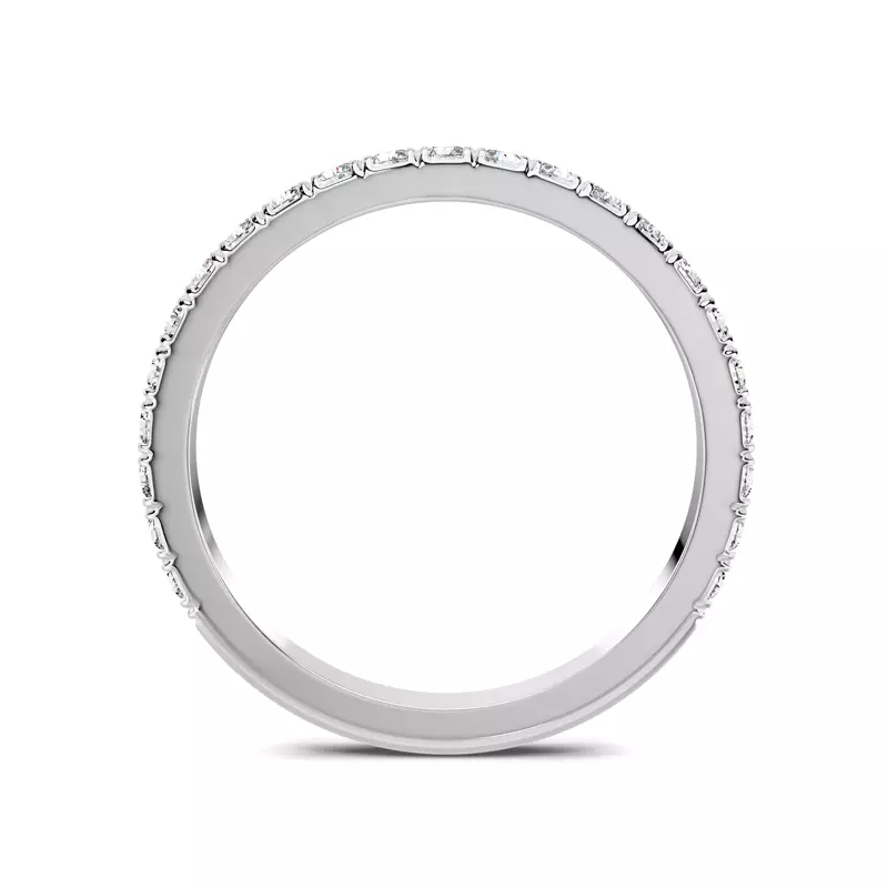 14K White Gold Lucca Pavé Band