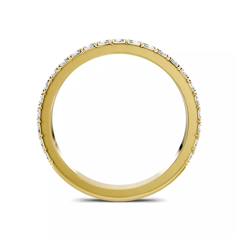 14K Yellow Gold Lucca Pavé Band