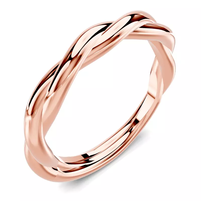 14K Rose Gold Riona Twist Band