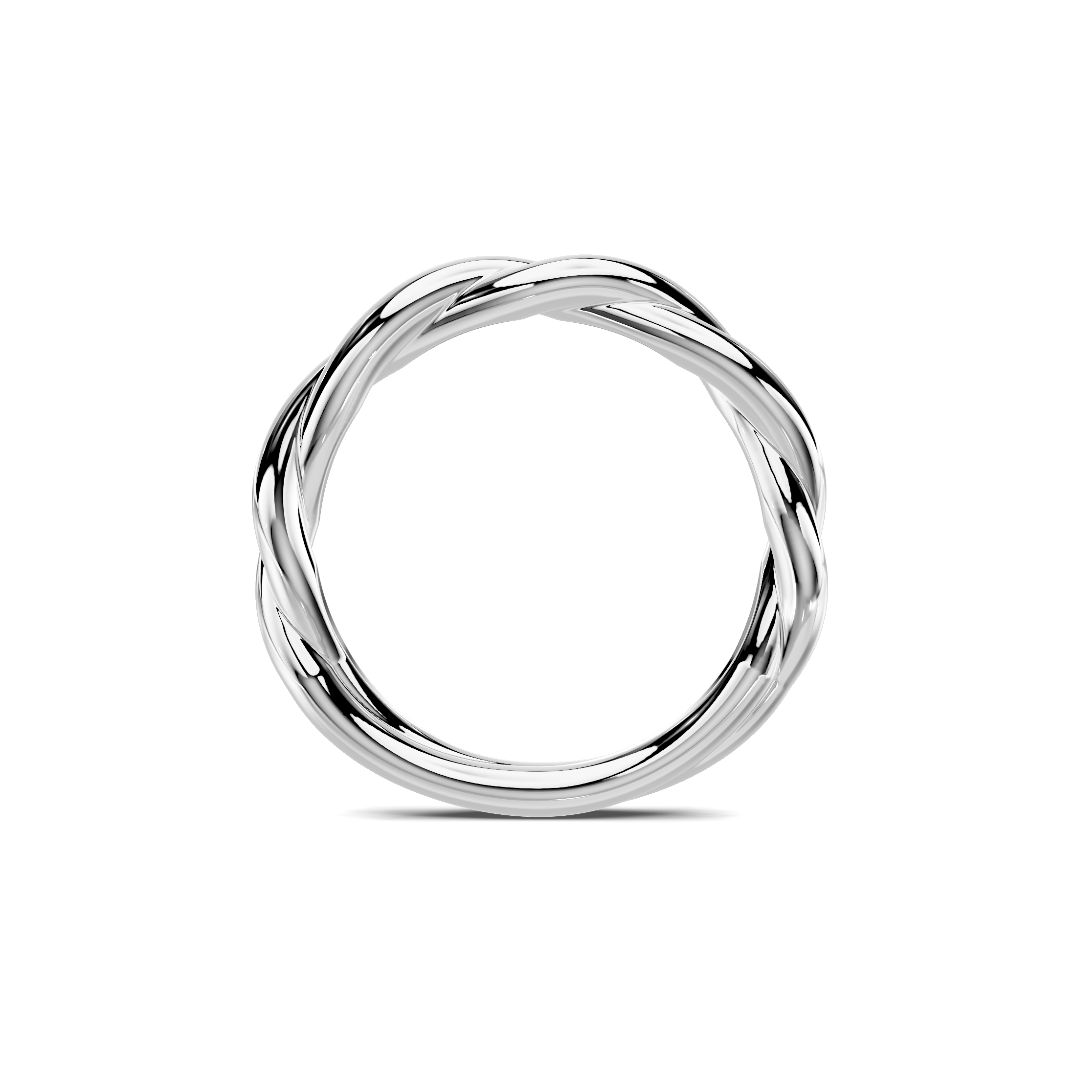 18K White Gold Riona Twist Band